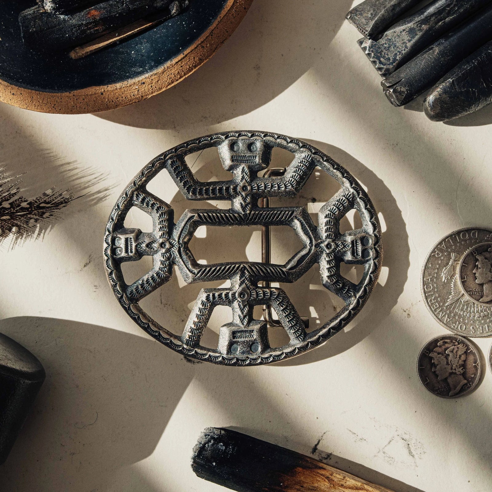 Kachina Sandcast Belt Buckle