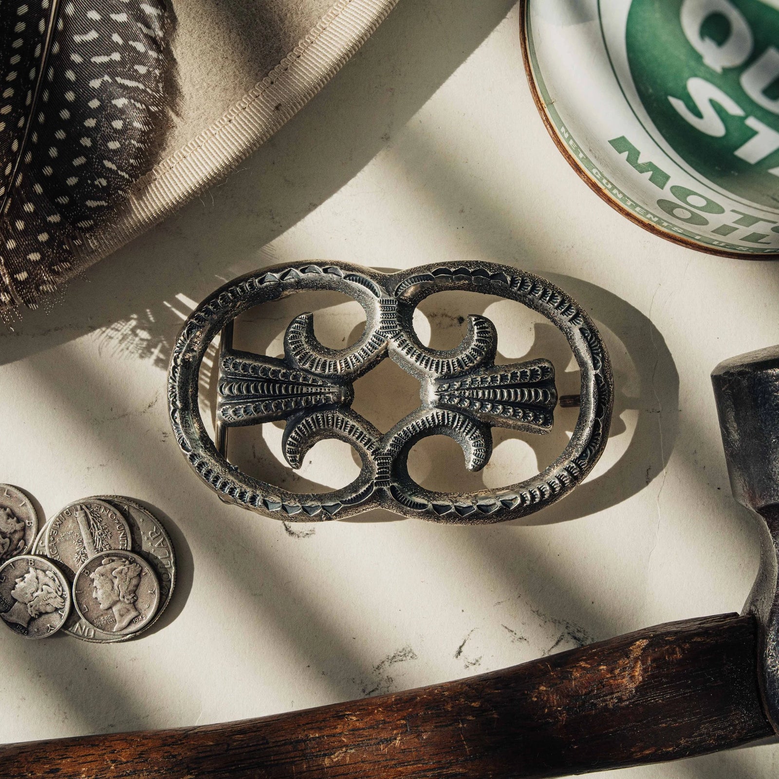 Traditional Sandcast Belt Buckle