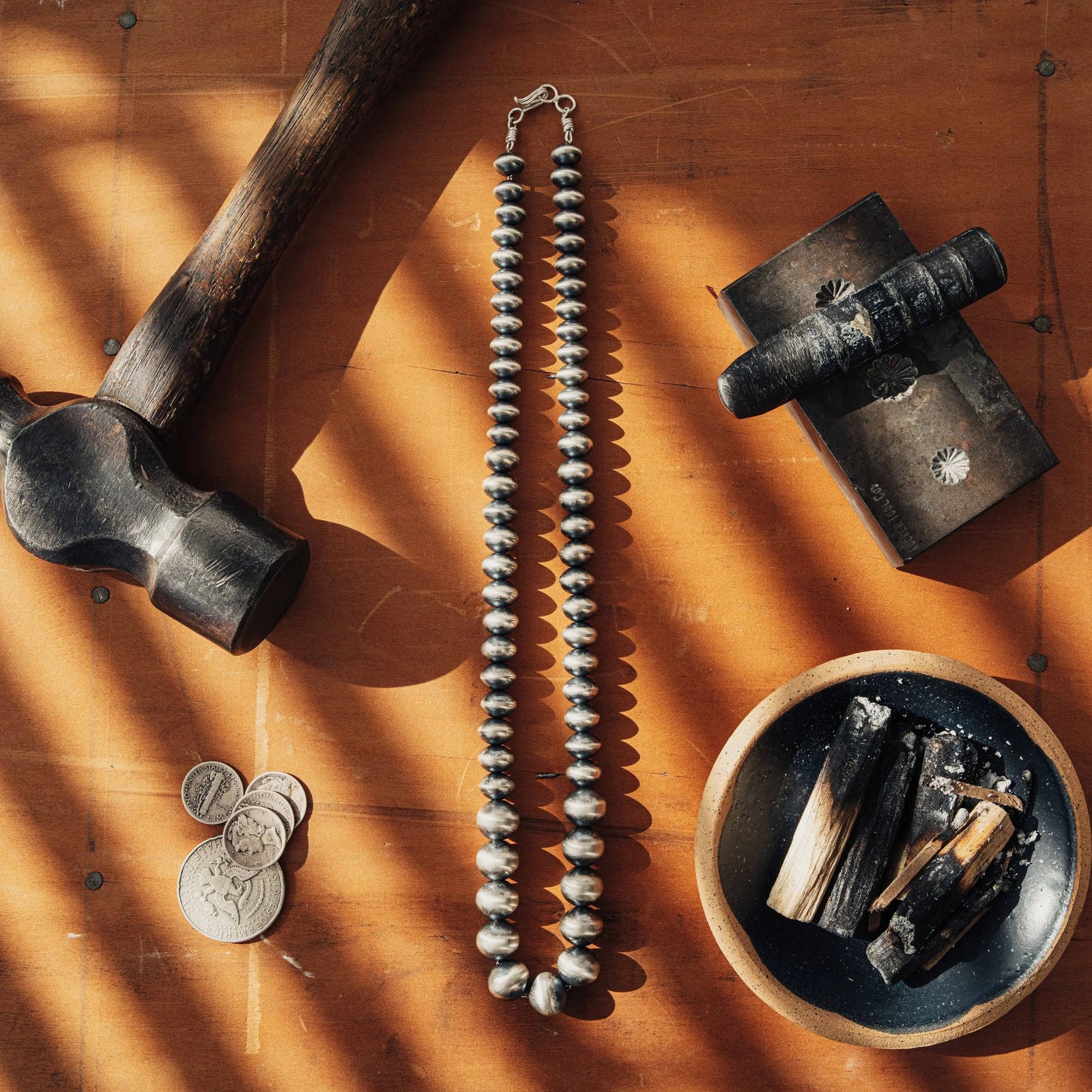 Graduated "Navajo Pearl" Necklace (20")