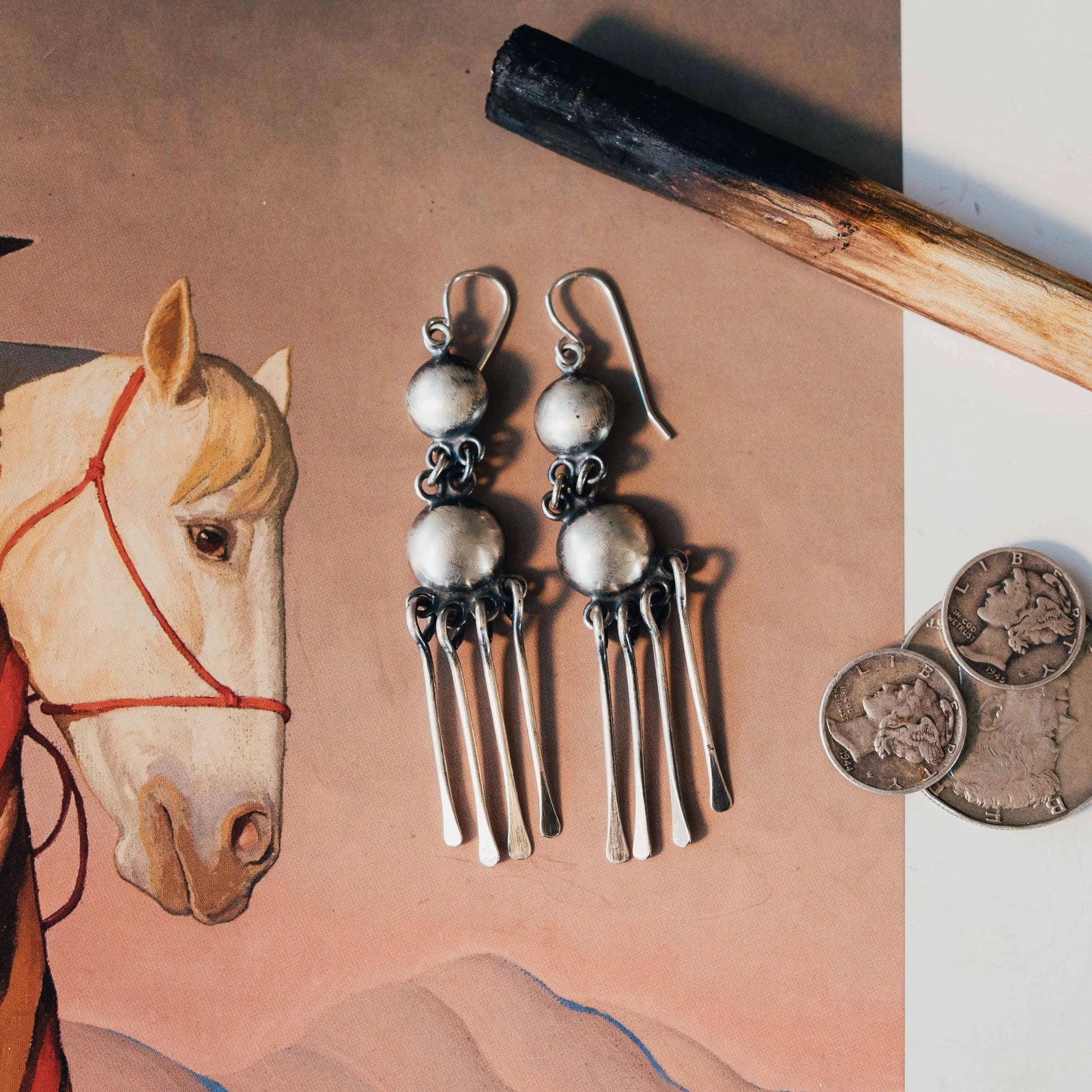 KRS Domed Dangle Earrings