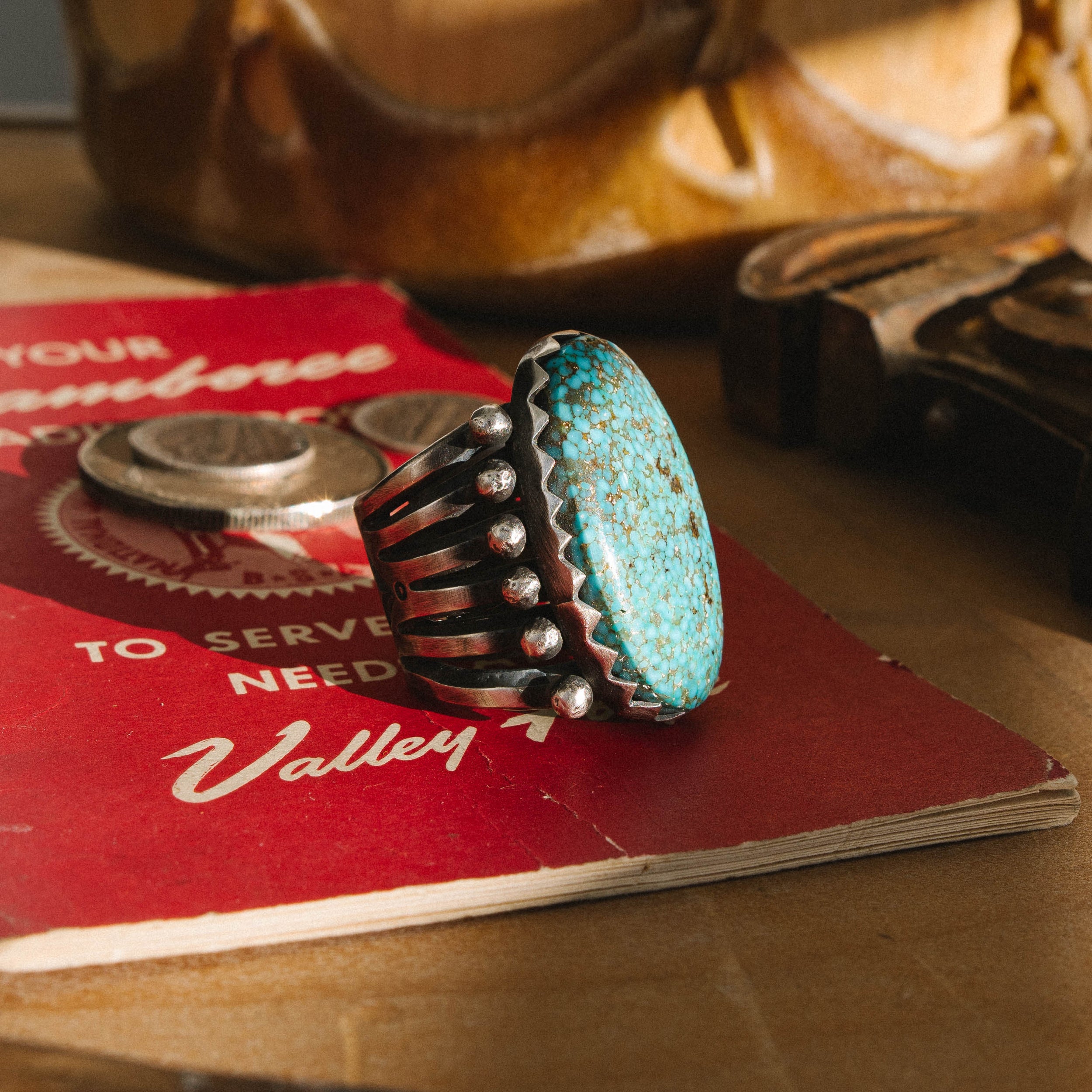 Kingman Waterweb "Grenada" Ring (7.75)