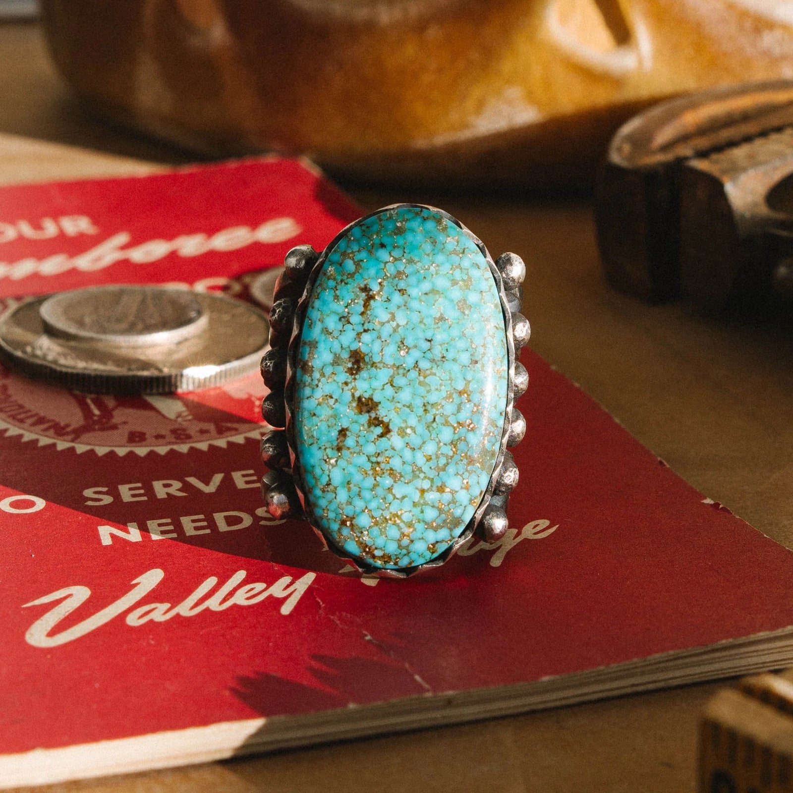 Kingman Waterweb "Grenada" Ring (7.75)