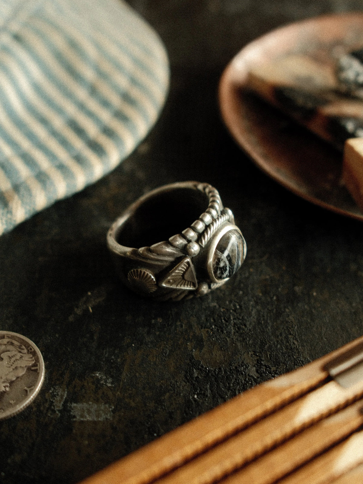 White Buffalo "Chief" Ring (8.5)