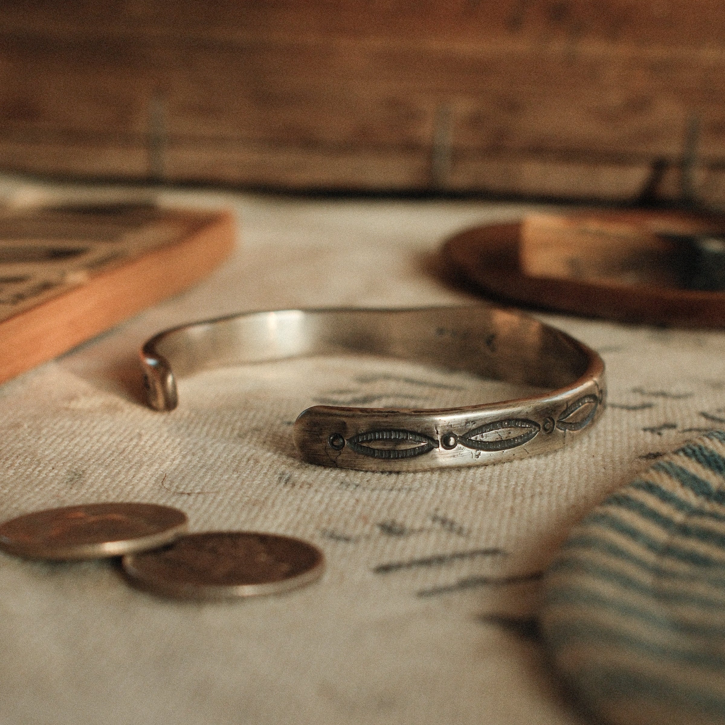 Fox Ingot Cuff No. 1 — Turquoise & Sterling Silver · The Common Co.