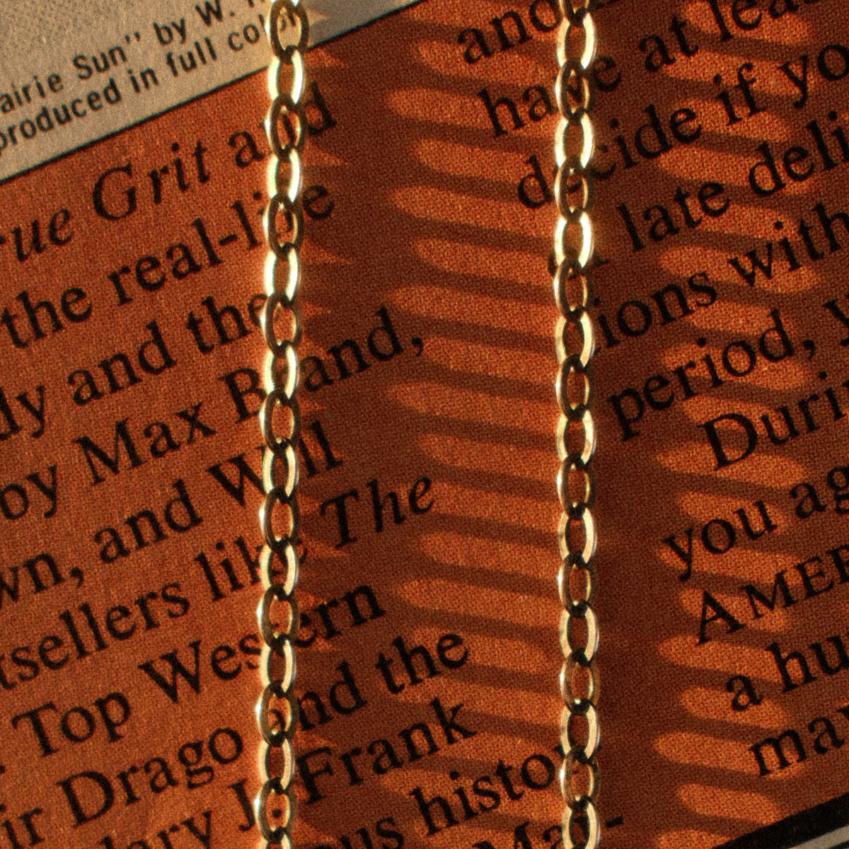 A lightweight sterling silver cable chain with flat oval links in 16 to 20 inch lengths, finished with a lobster clasp and a hand-applied patina.