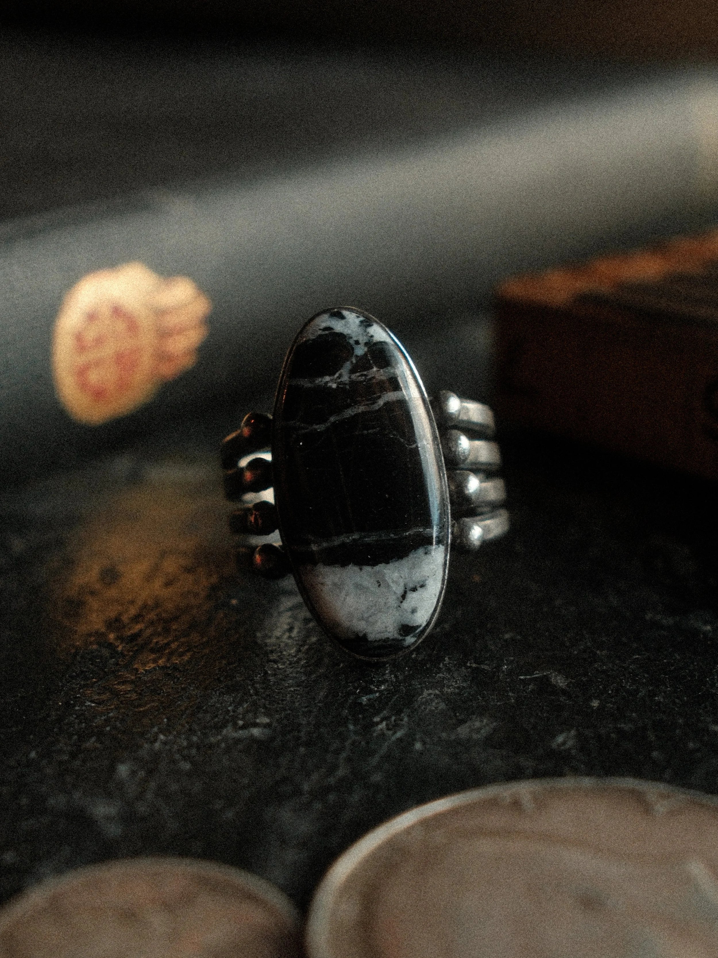 White Buffalo "Dune" Ring (8.5)