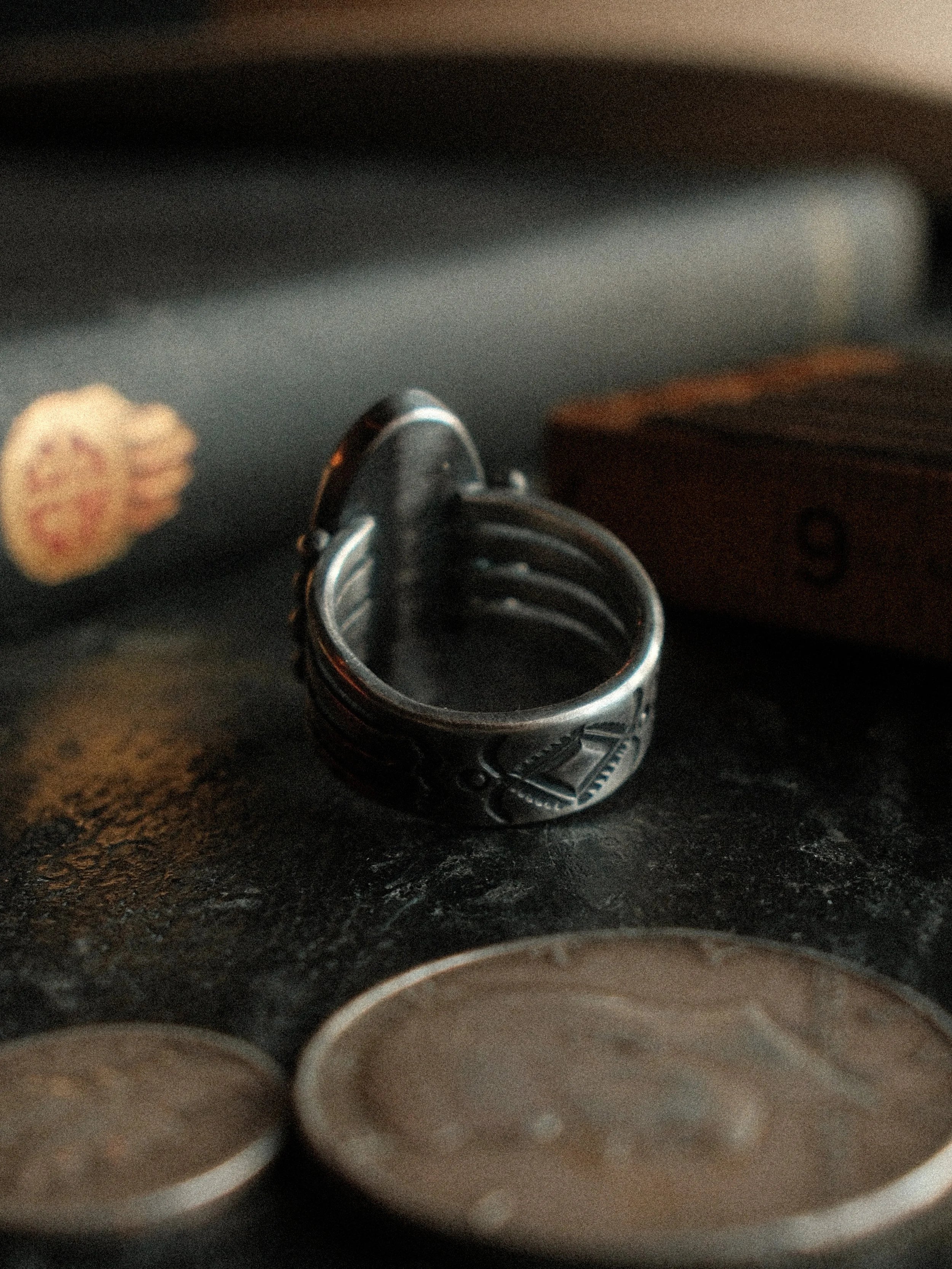 White Buffalo "Dune" Ring (8.5)
