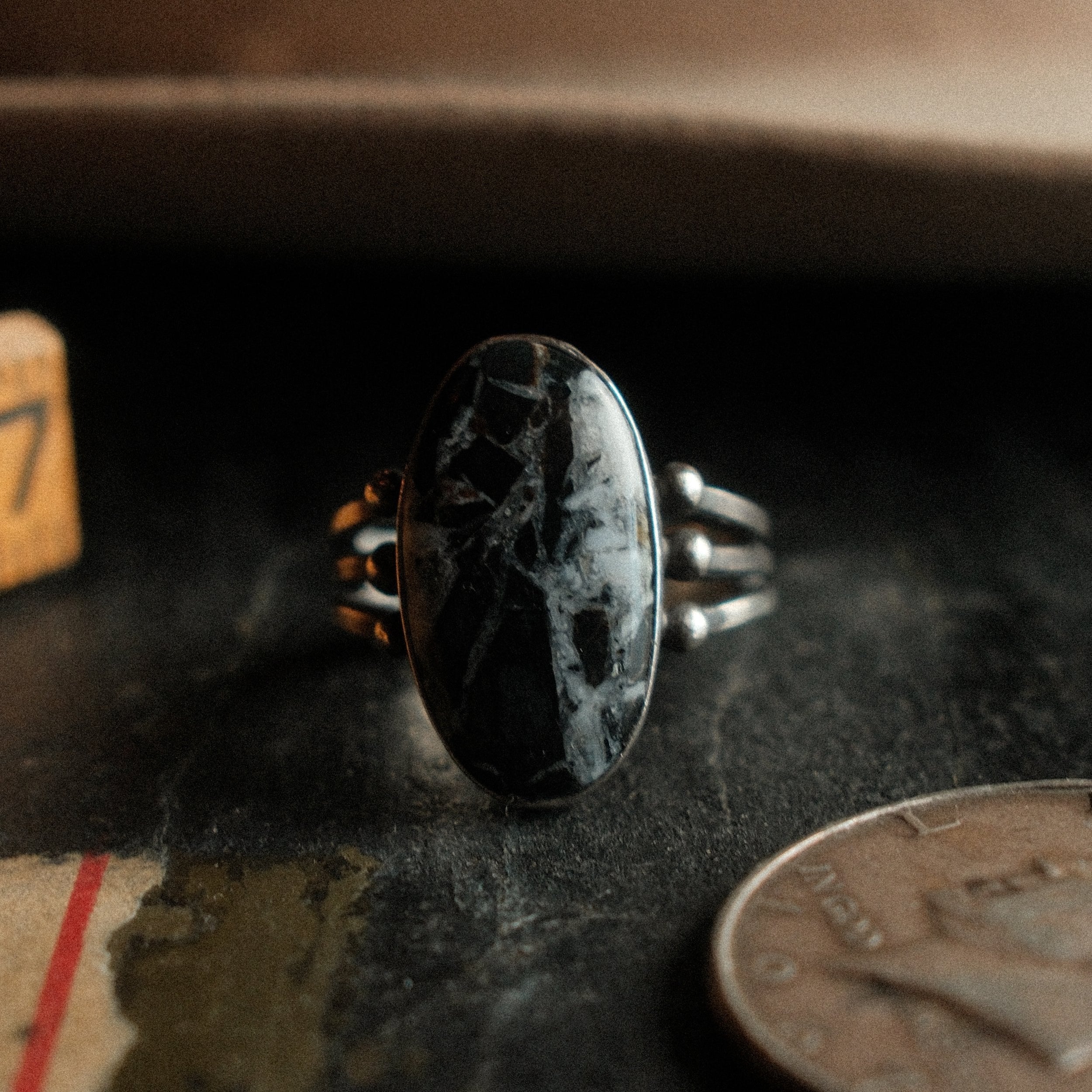 White Buffalo "Dune" Ring (8.5)