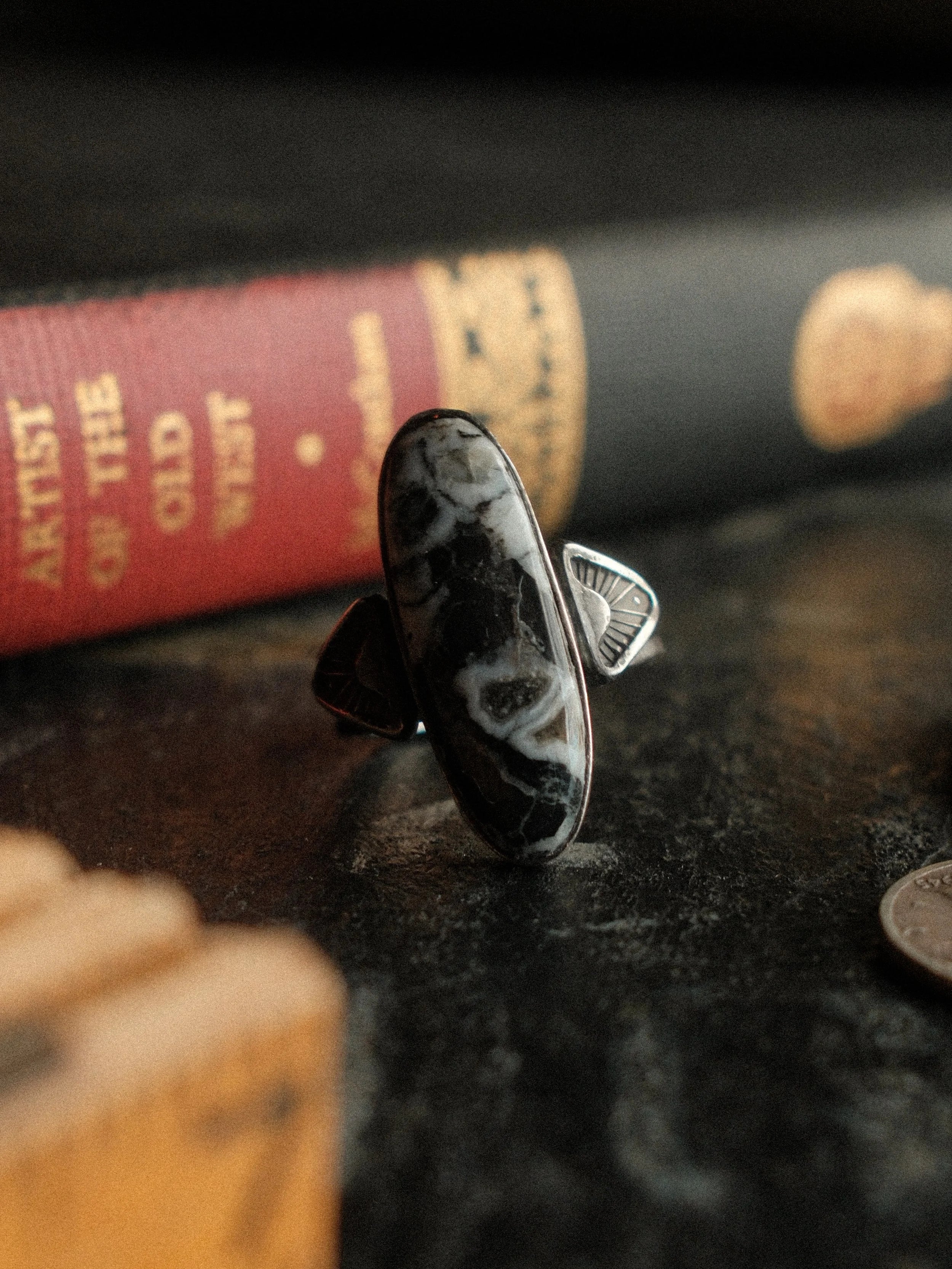 White Buffalo "Dune" Ring (6)