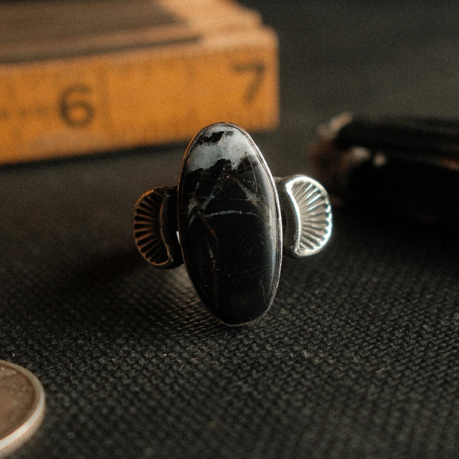 White Buffalo "Dune" Ring (6.5)