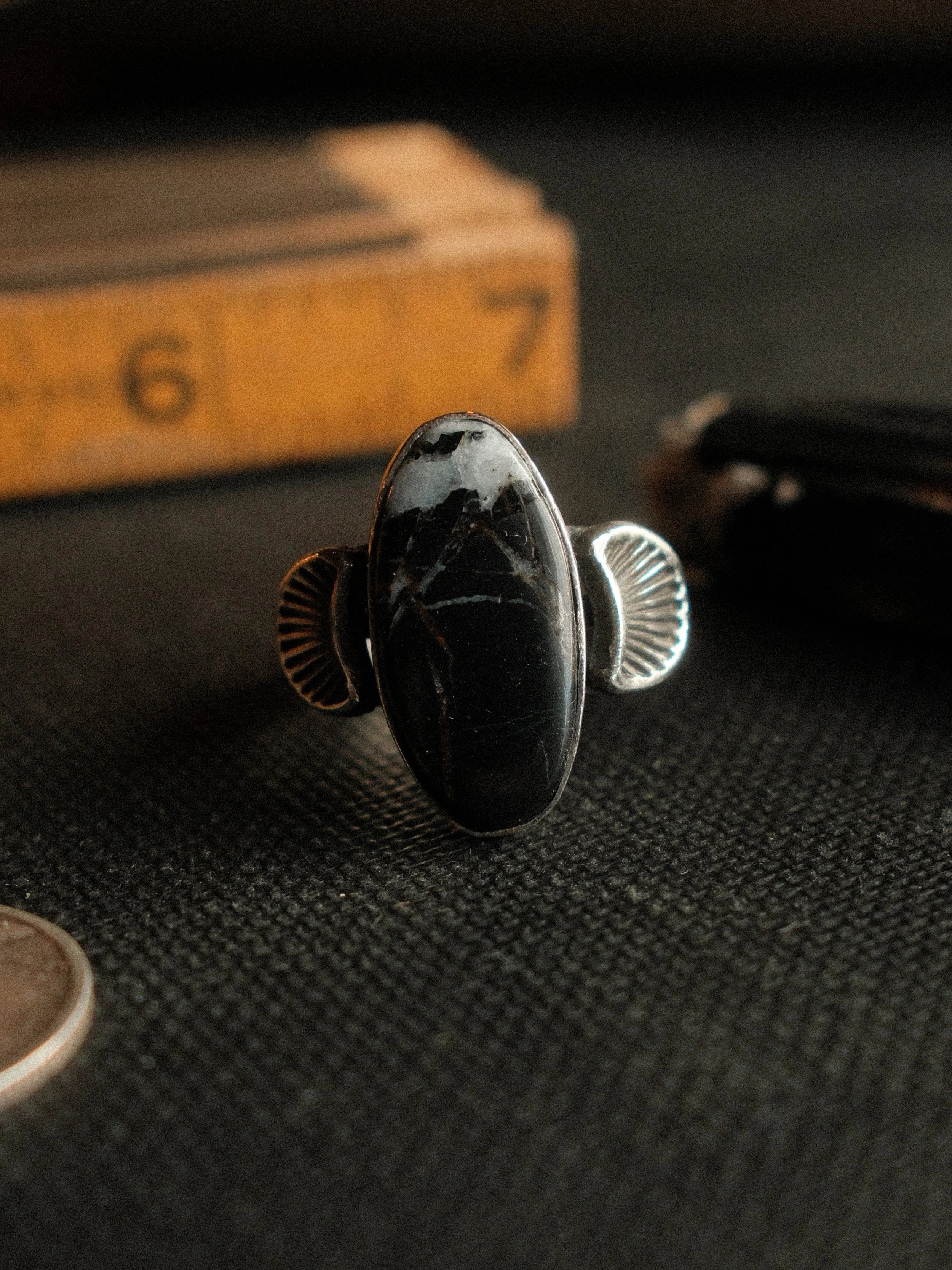 White Buffalo "Dune" Ring (6.5)