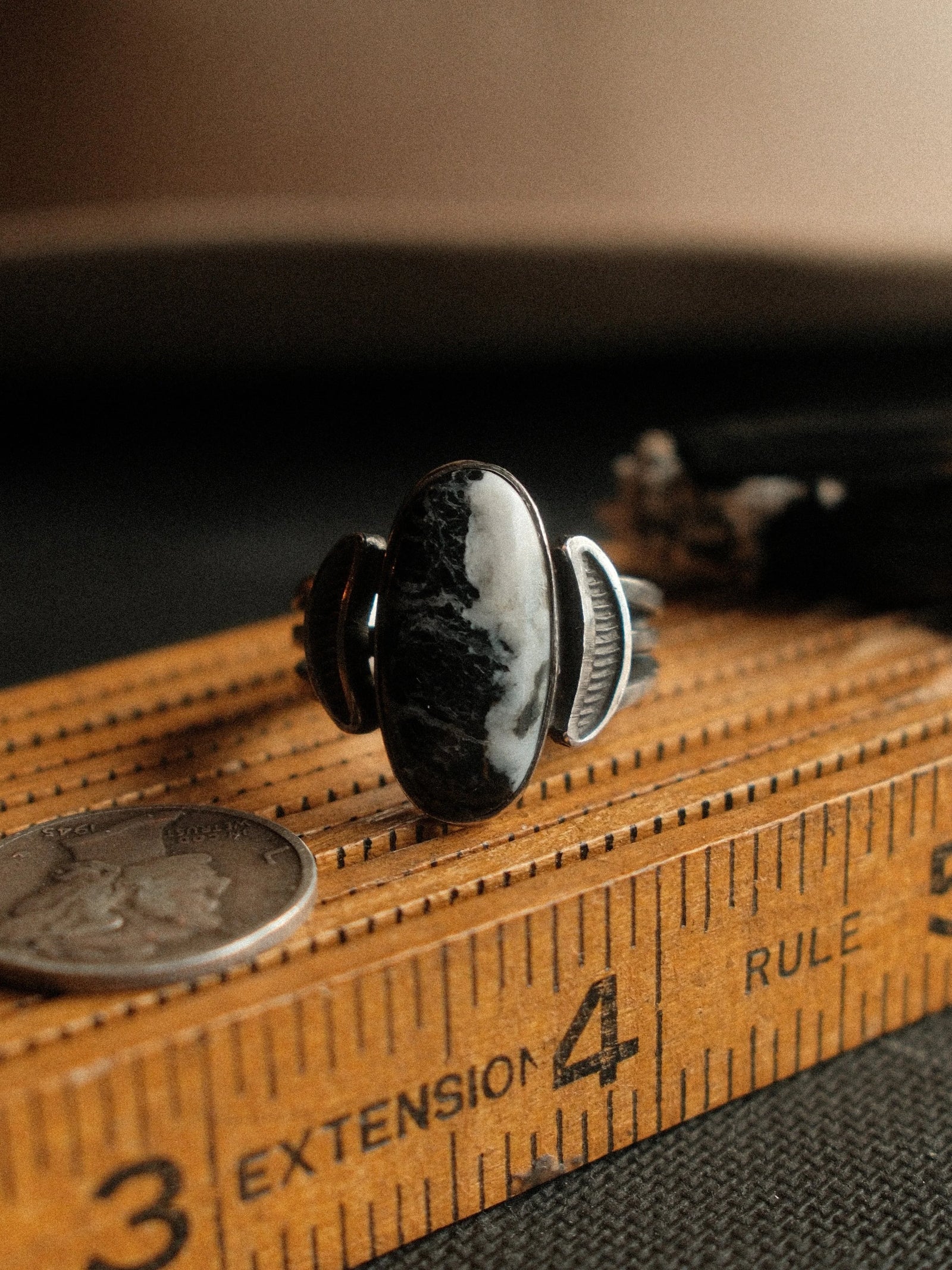 White Buffalo "Dune" Ring (7)