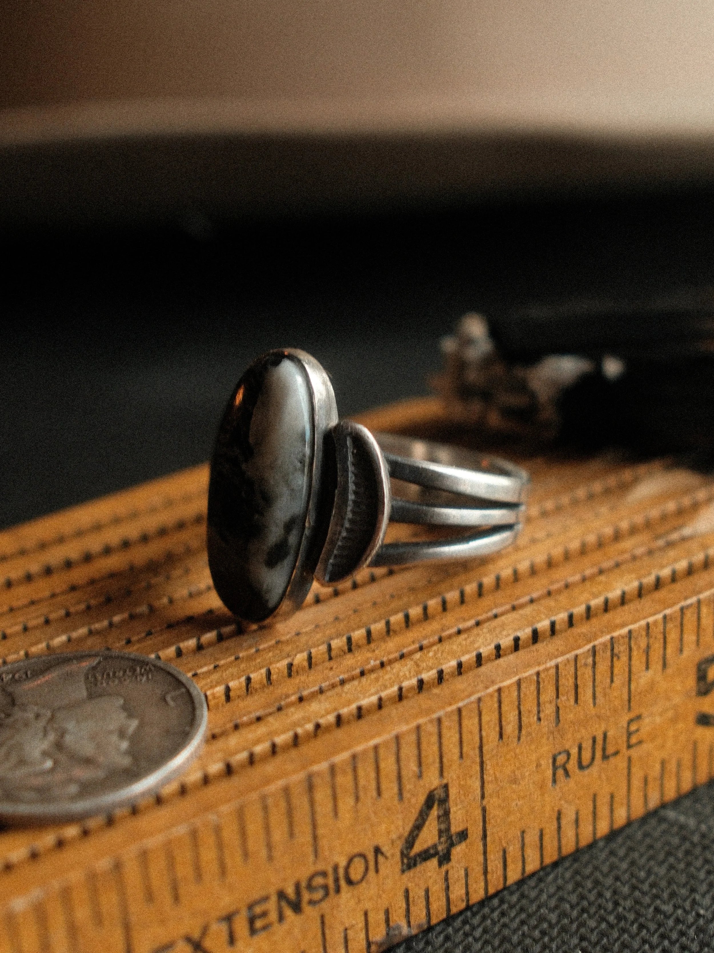 White Buffalo "Dune" Ring (7)