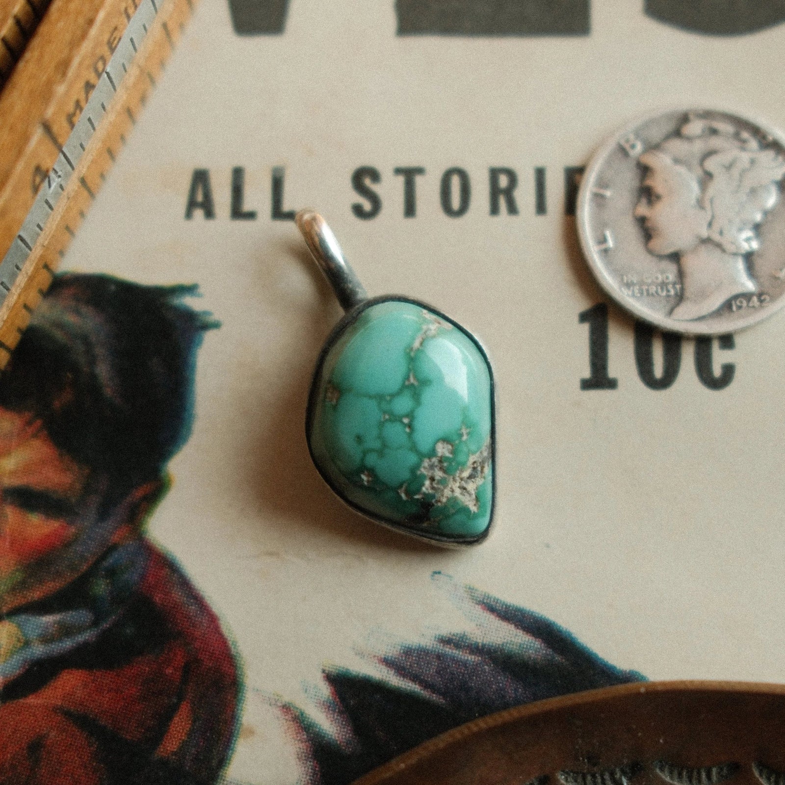 Fox Turquoise Pendant No. 2