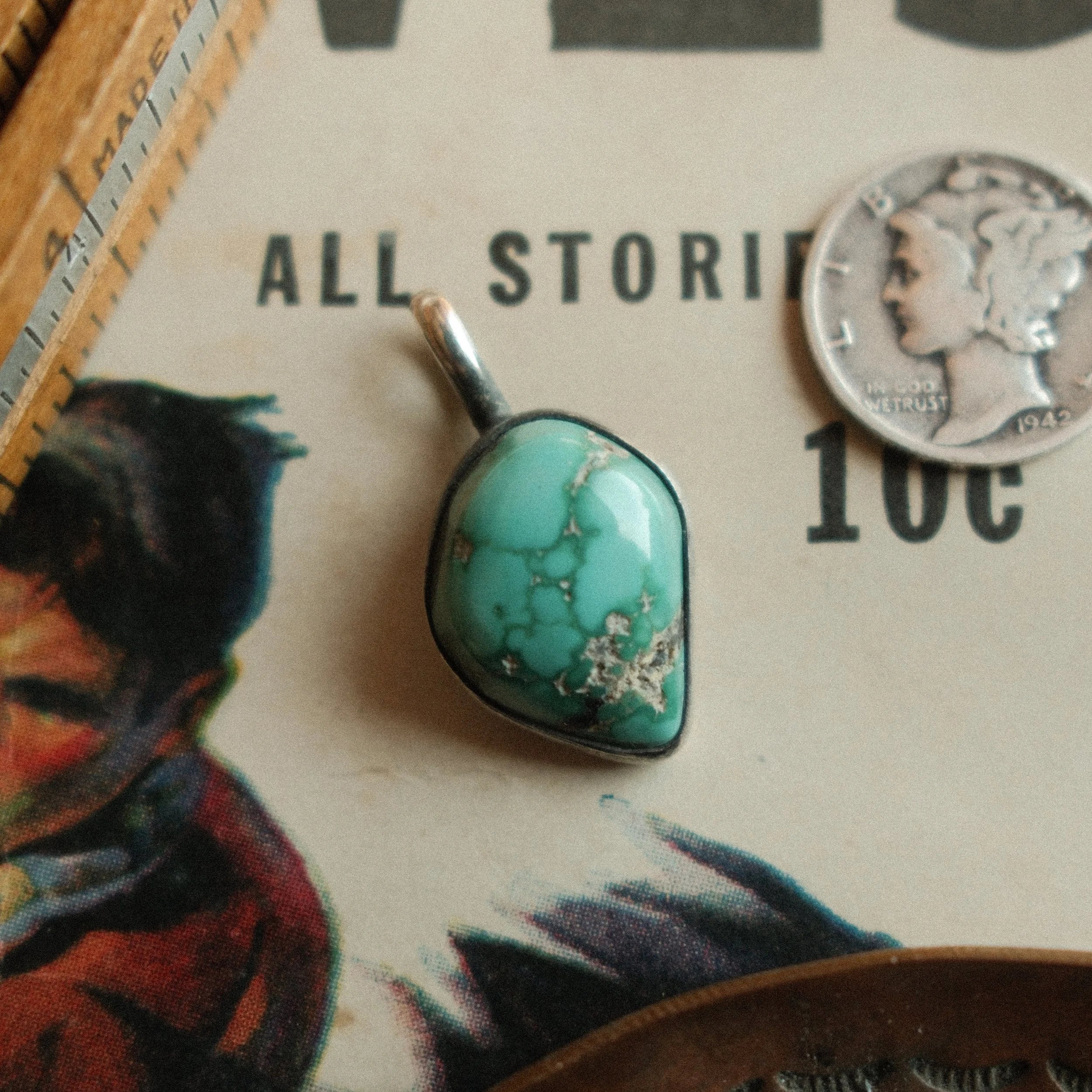 Fox Turquoise Pendant No. 2