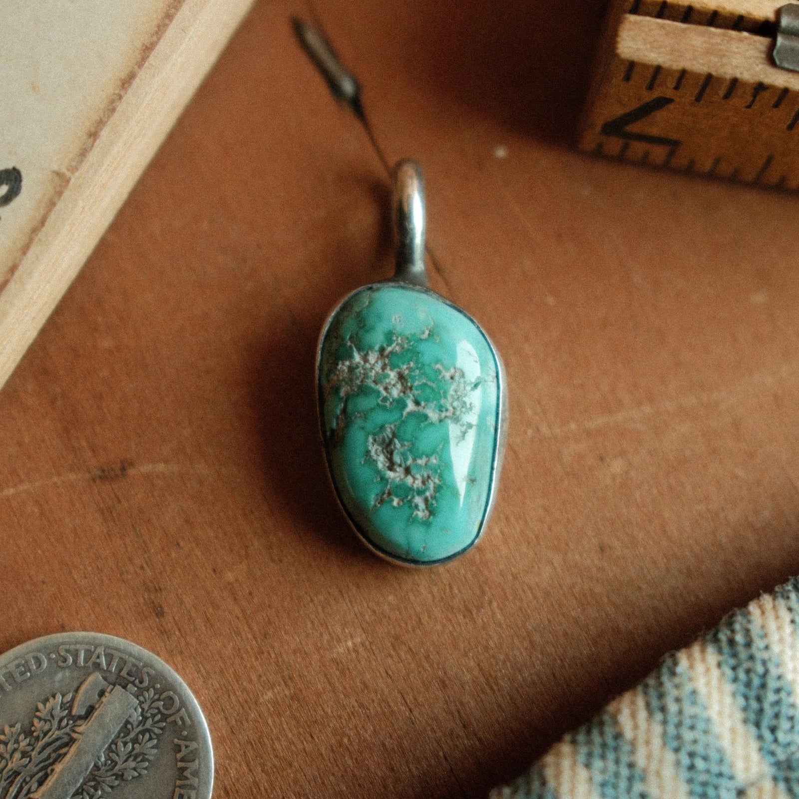 Fox Turquoise Pendant No. 1