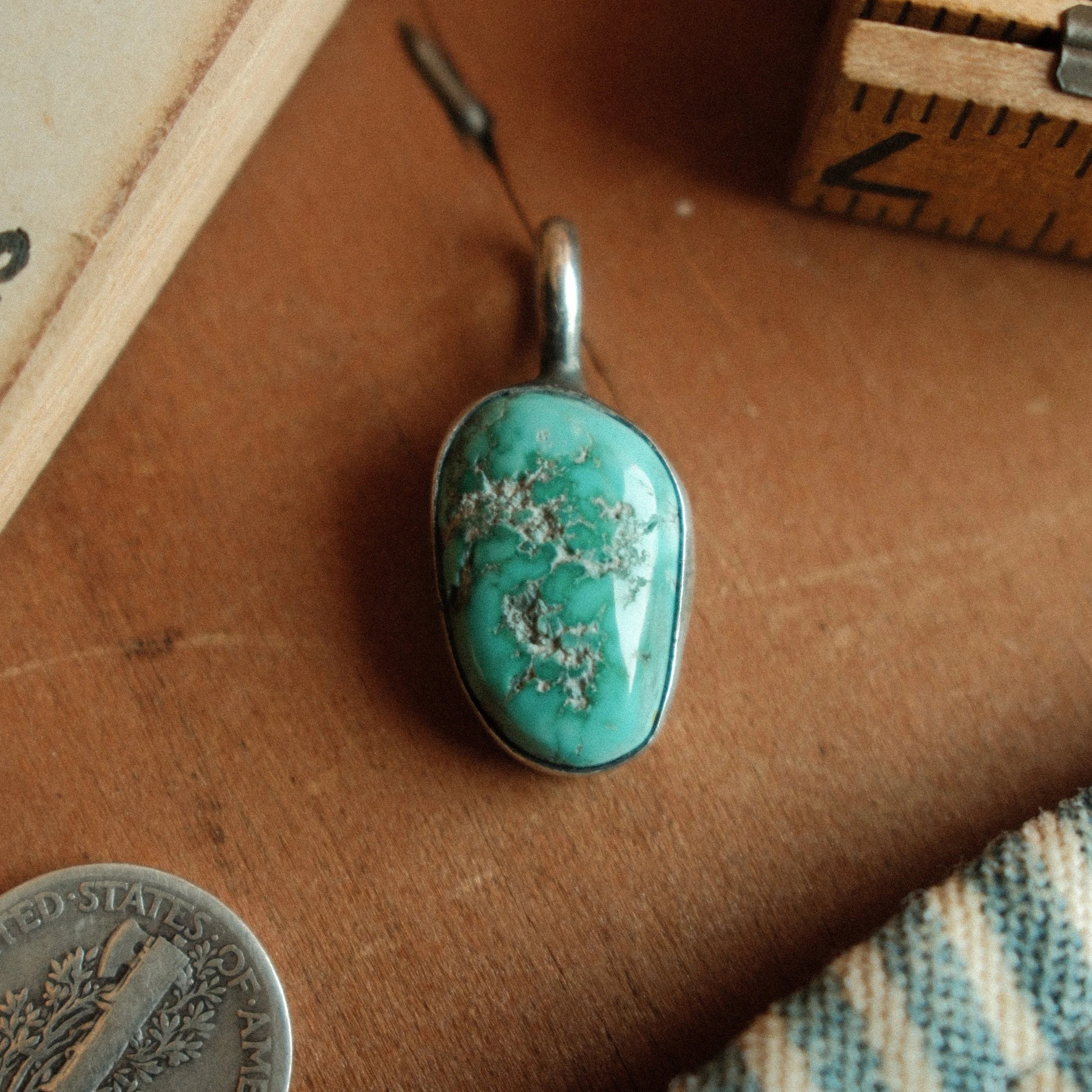 Fox Turquoise Pendant No. 1