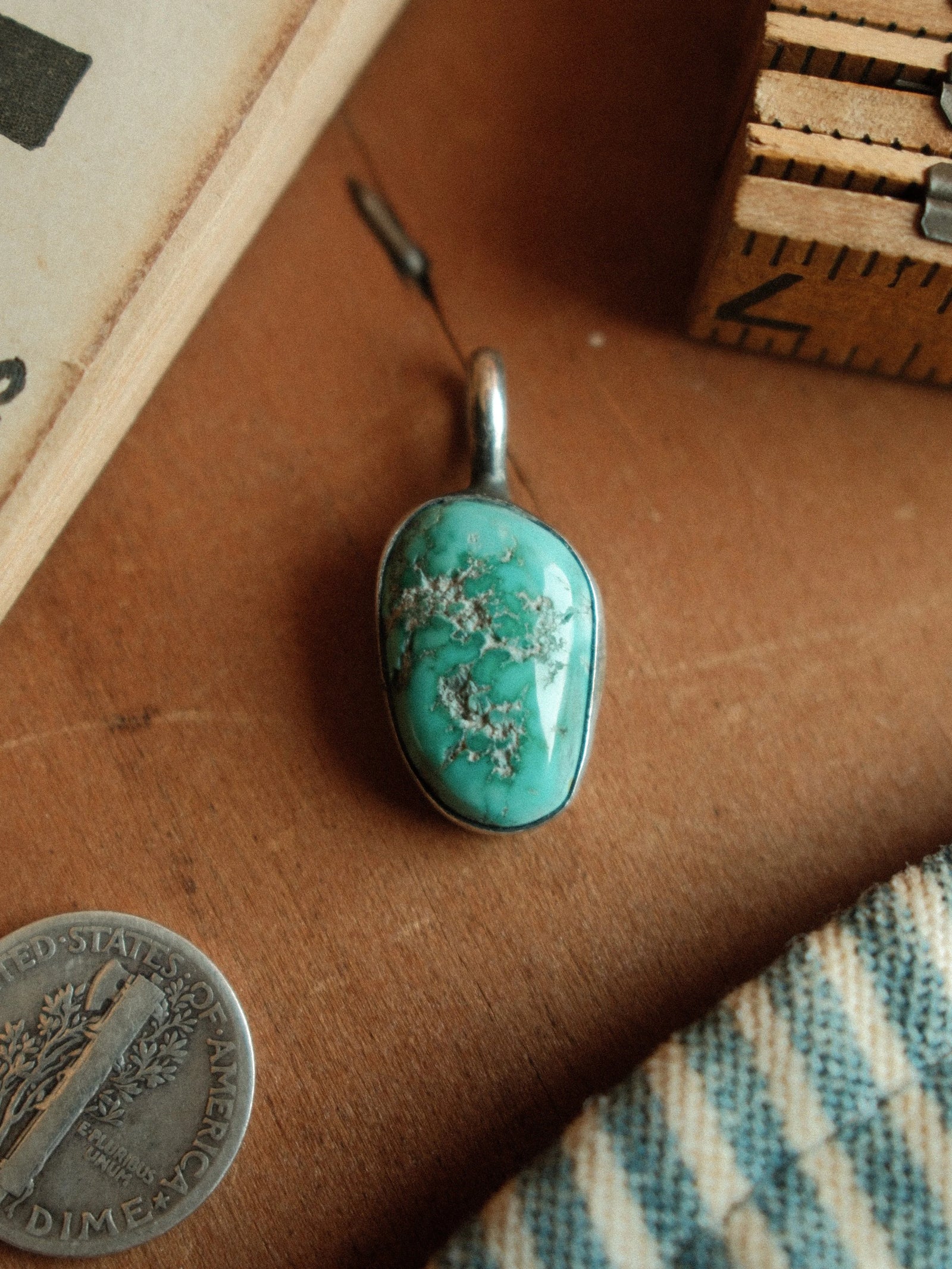 Fox Turquoise Pendant