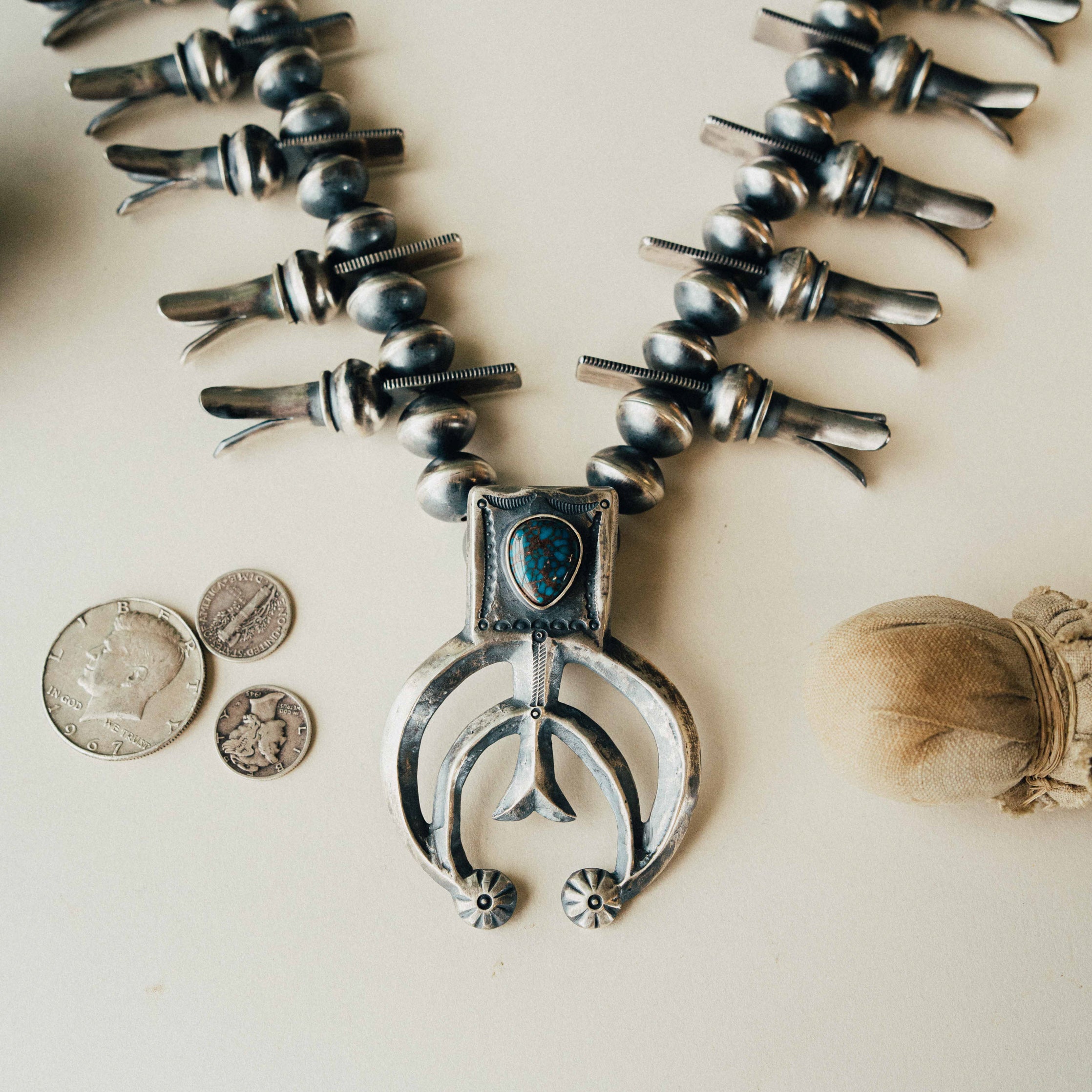 Egyptian Squash Blossom Necklace
