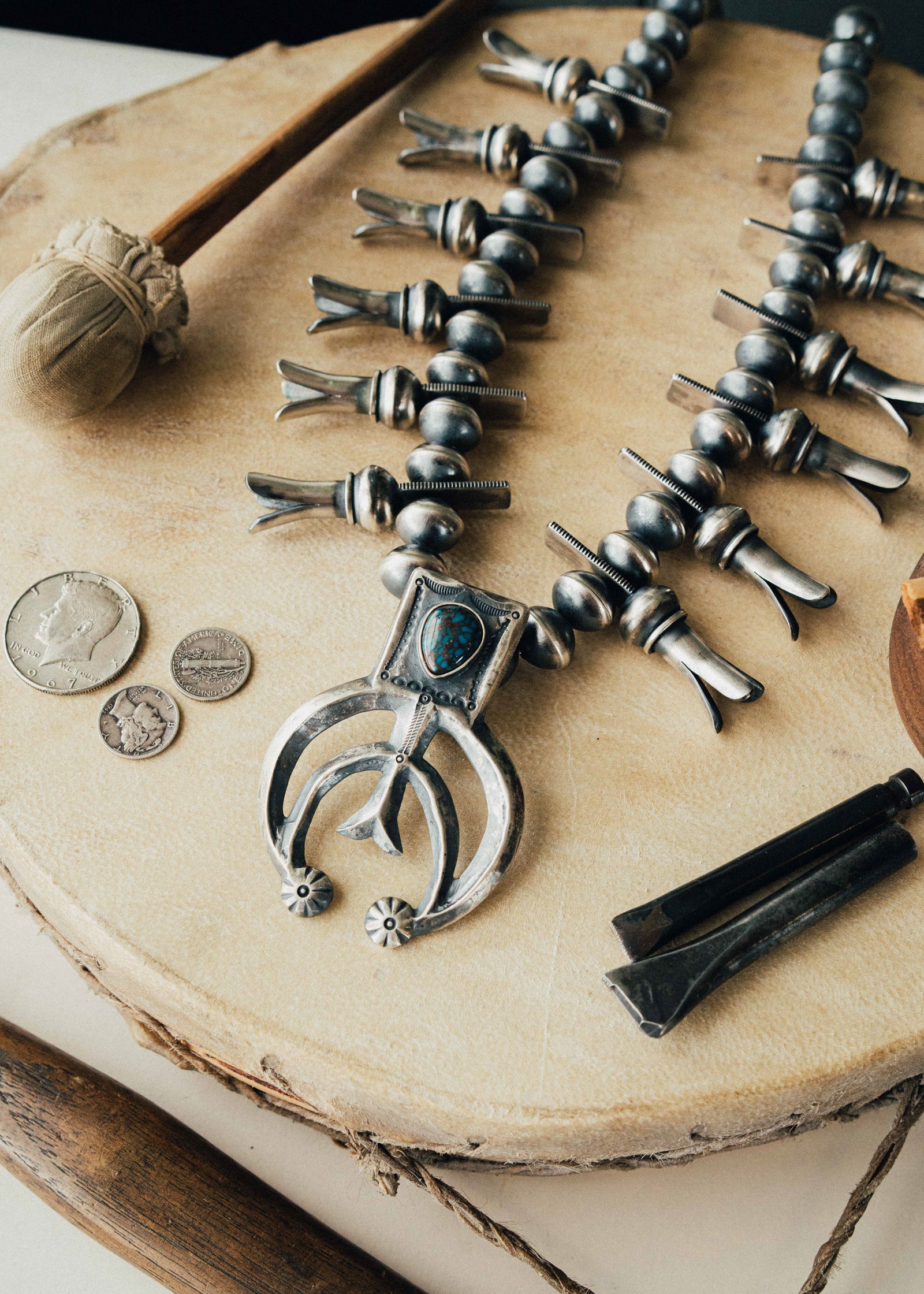 Egyptian Squash Blossom Necklace