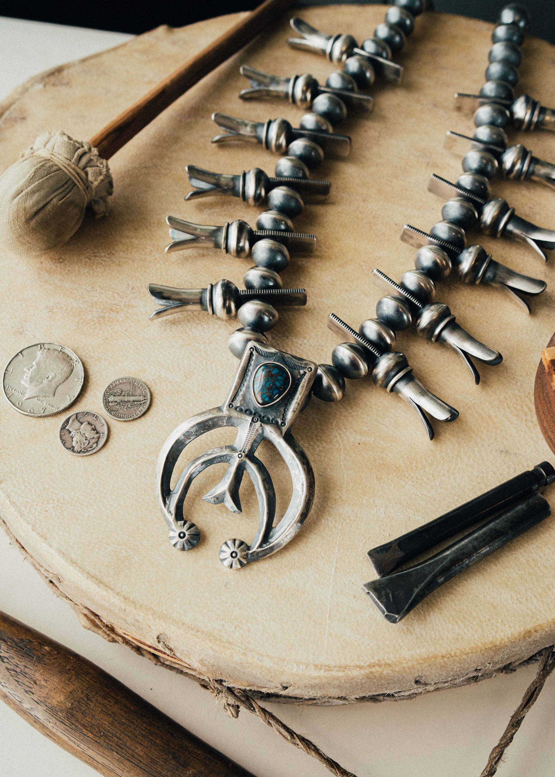 Egyptian Squash Blossom Necklace