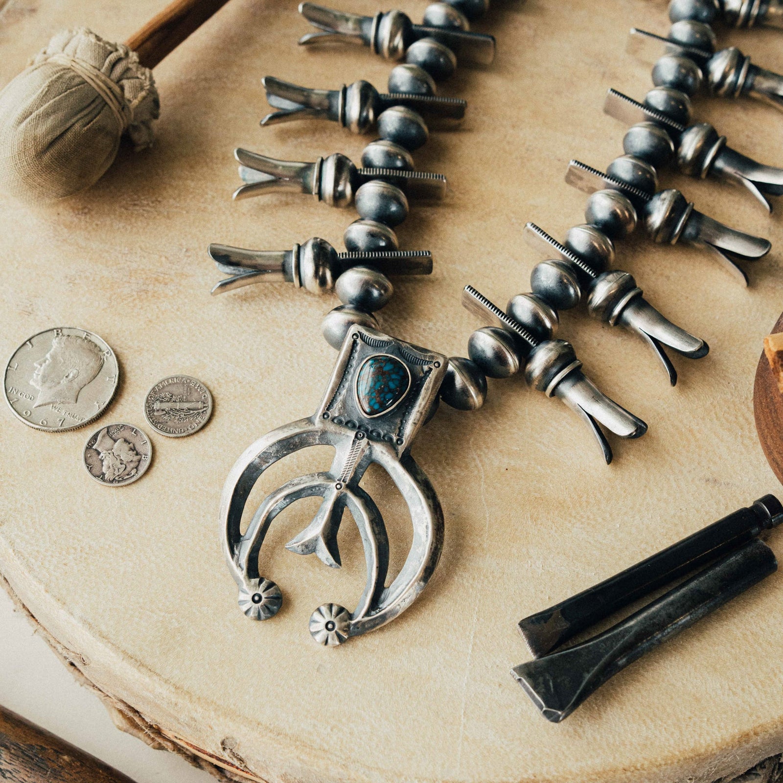 Egyptian Squash Blossom Necklace