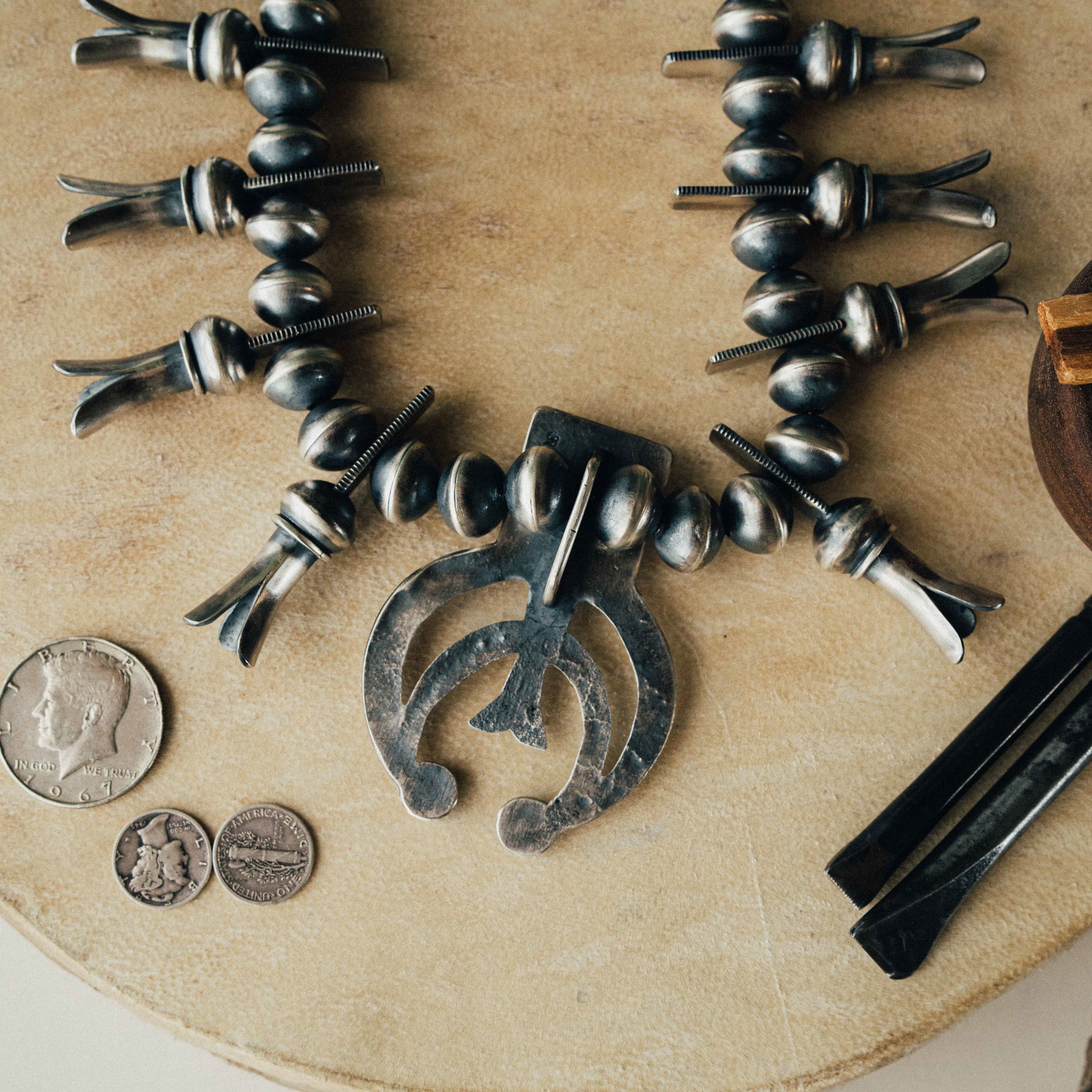 Egyptian Squash Blossom Necklace
