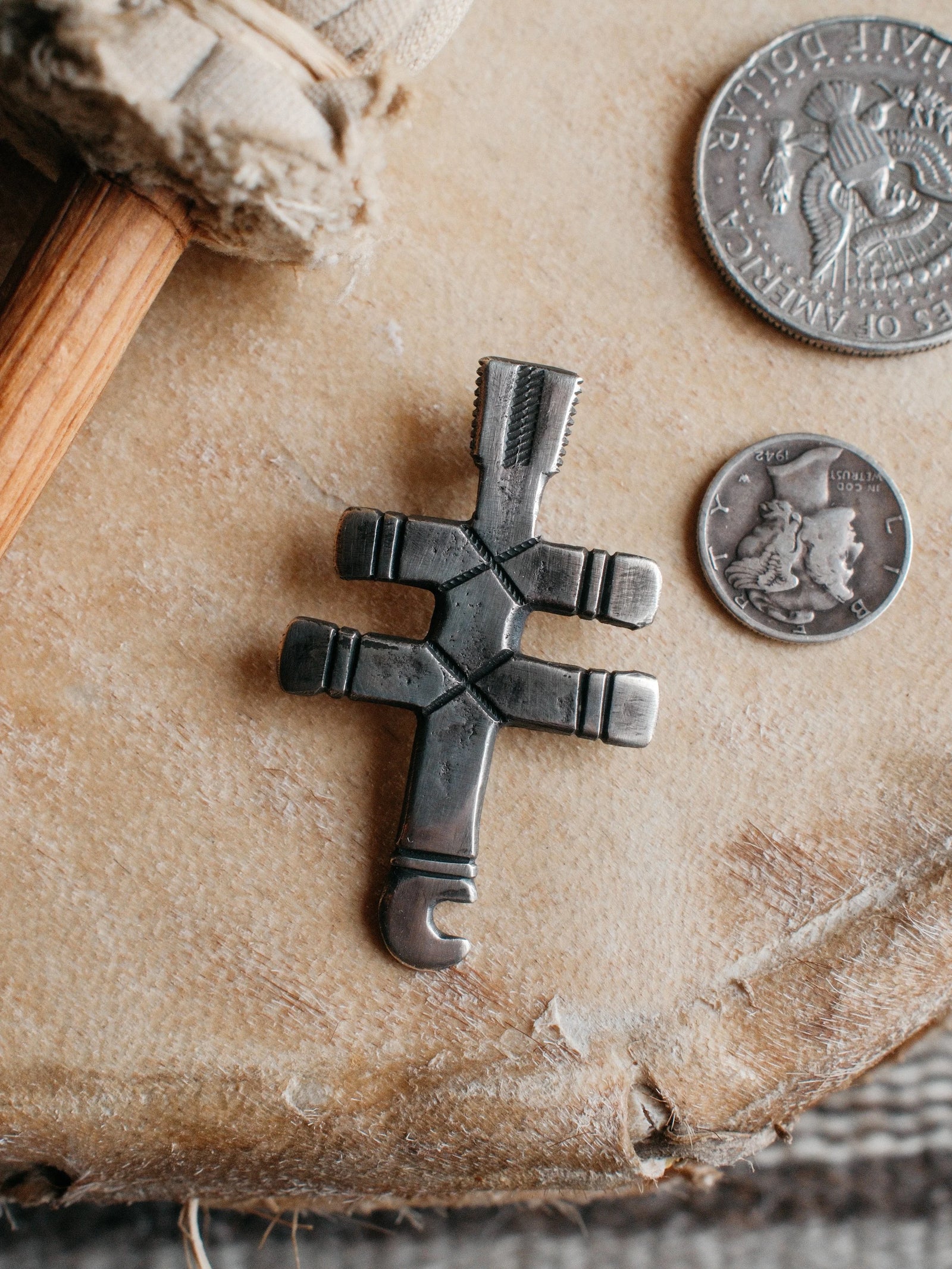 Double-Bar Cross Pendant