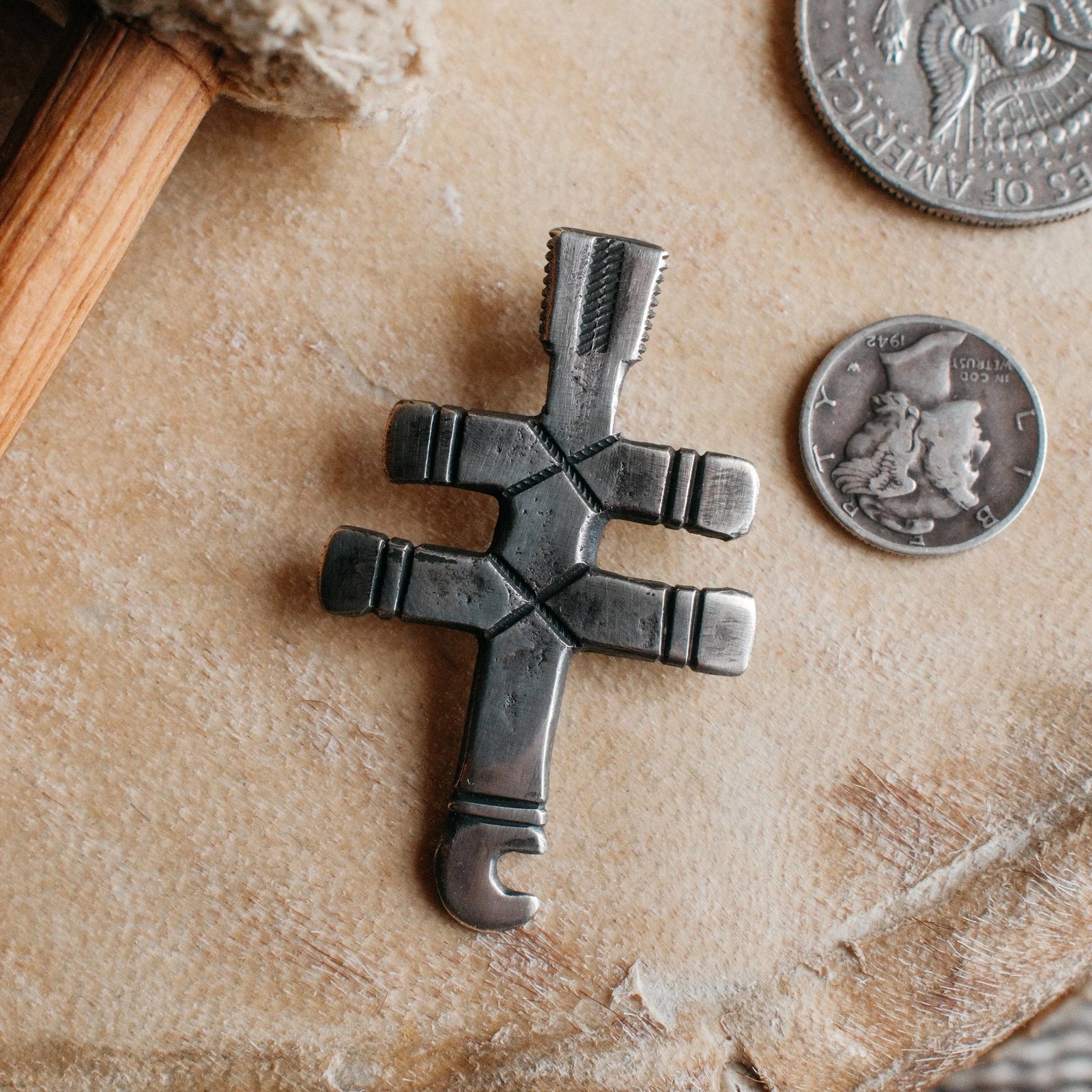 Double-Bar Cross Pendant