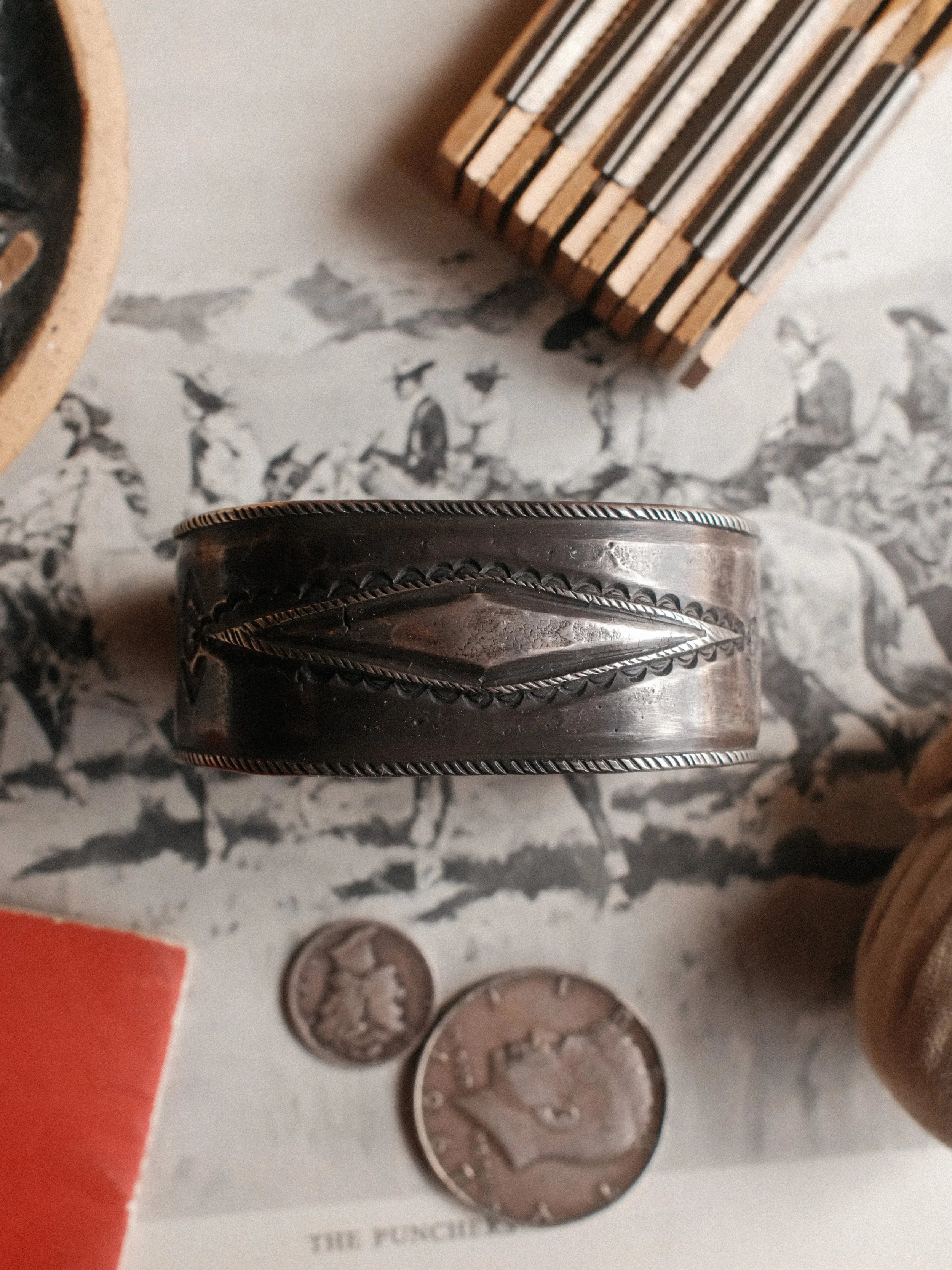 Coin Silver "Vaquero" Cuff