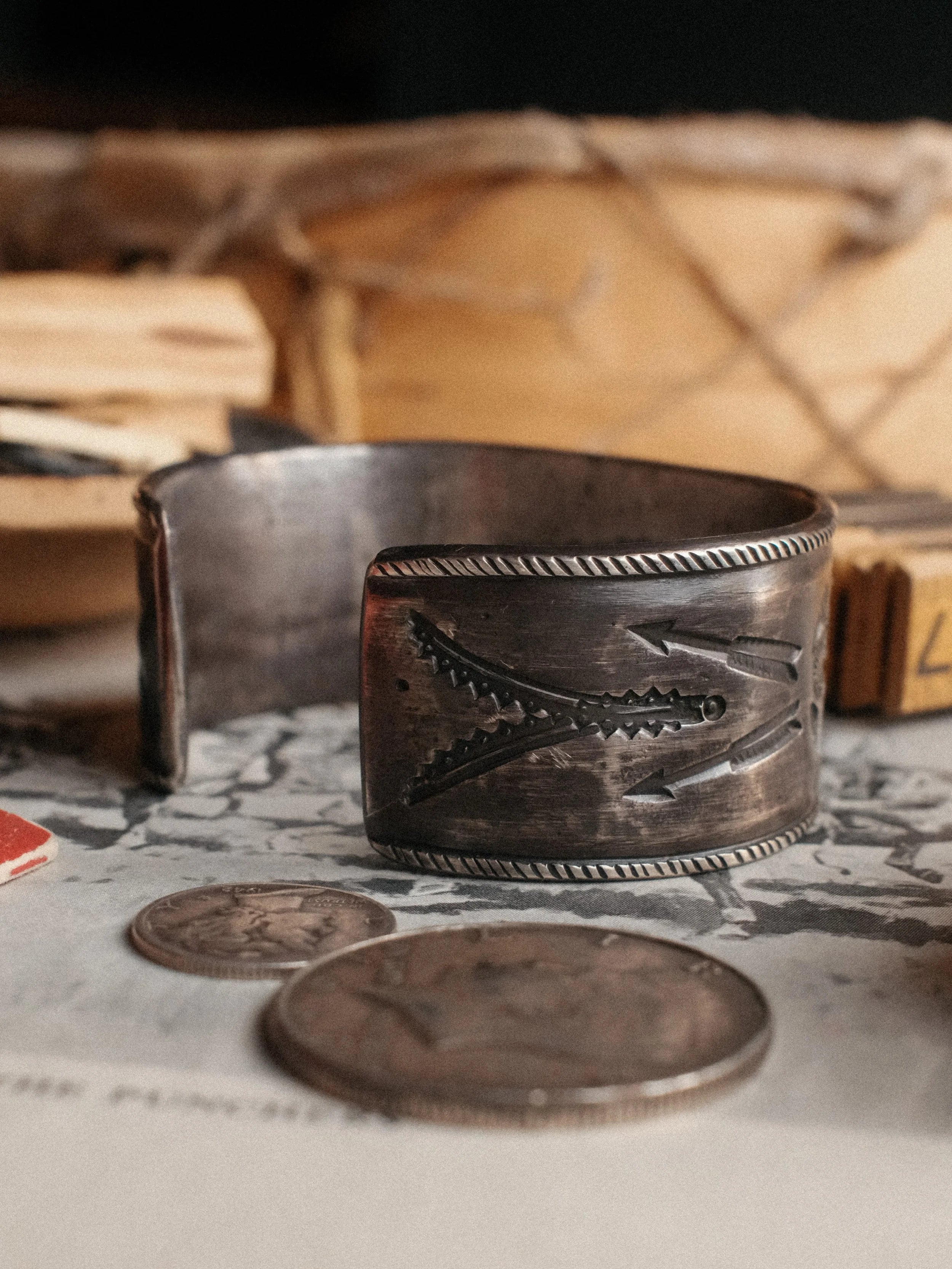 Coin Silver "Vaquero" Cuff