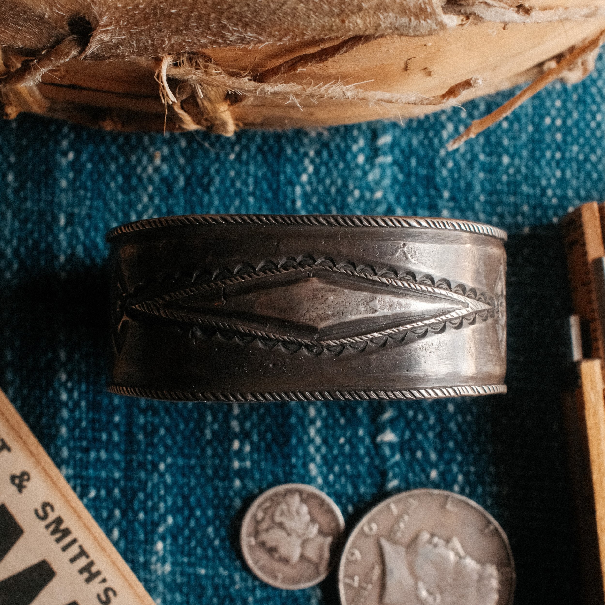 Coin Silver "Vaquero" Cuff