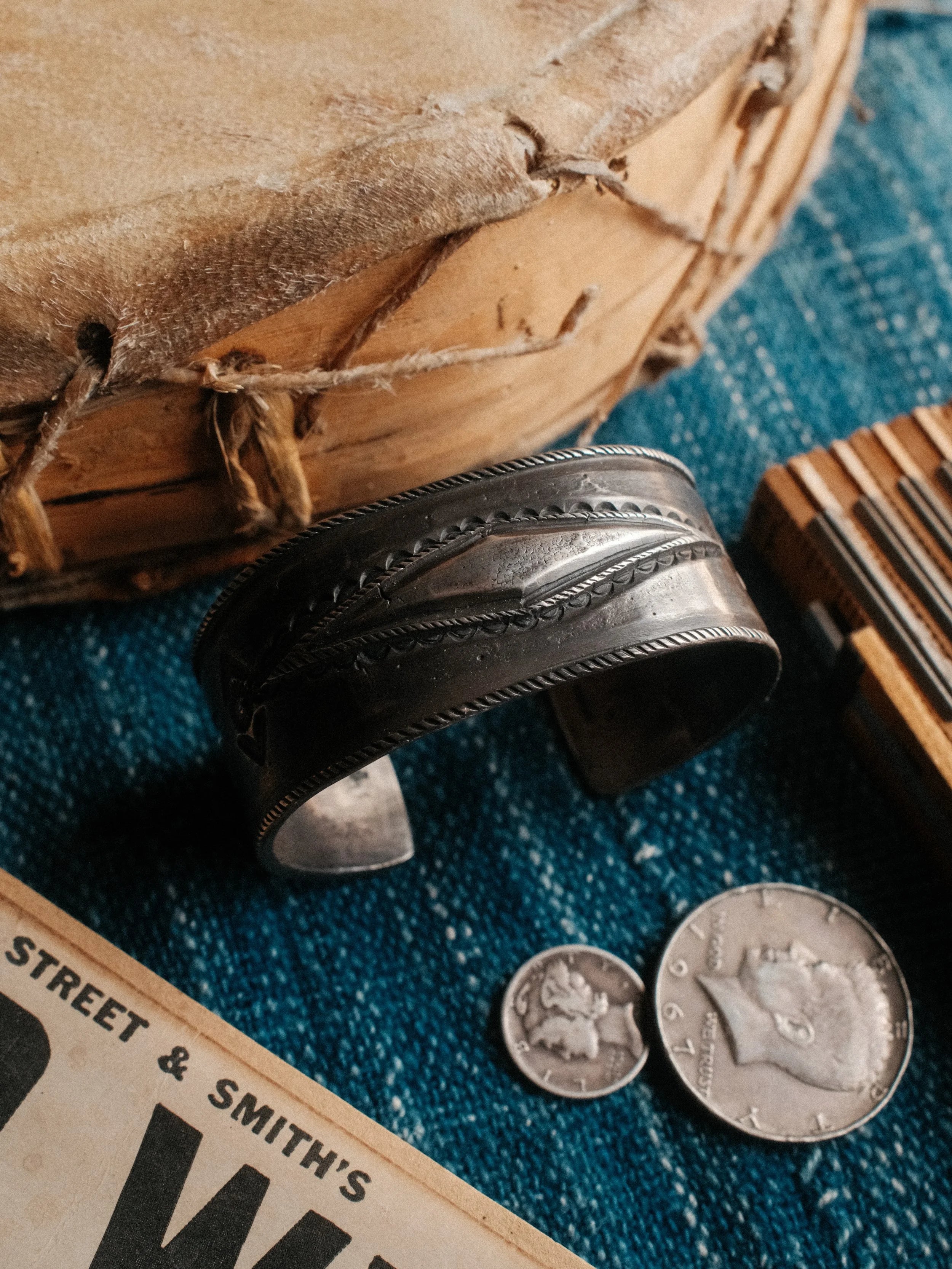 Coin Silver "Vaquero" Cuff