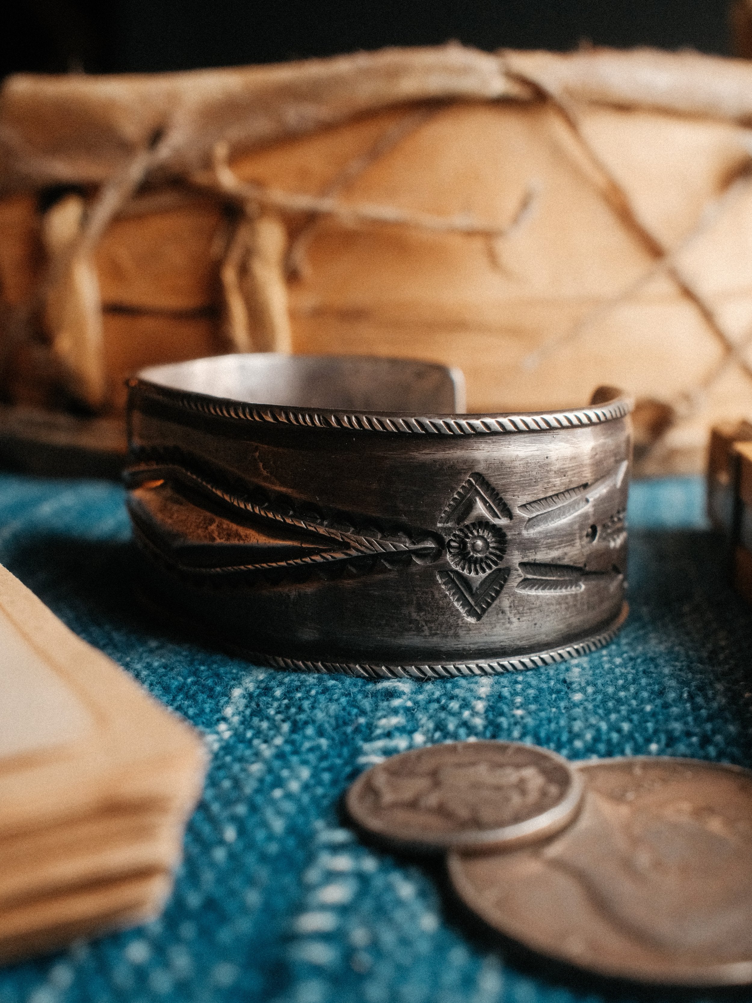 Coin Silver "Vaquero" Cuff