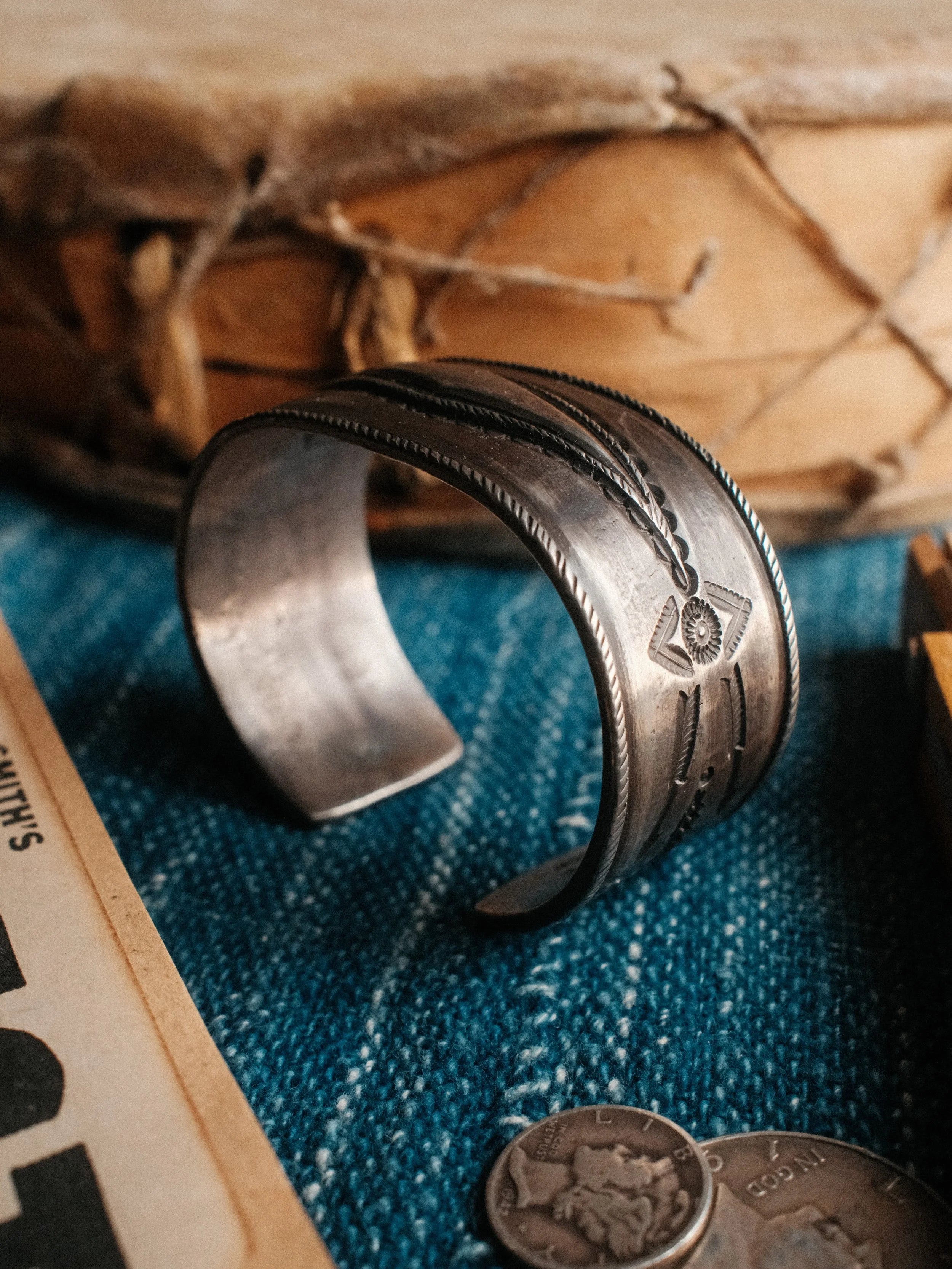 Coin Silver "Vaquero" Cuff