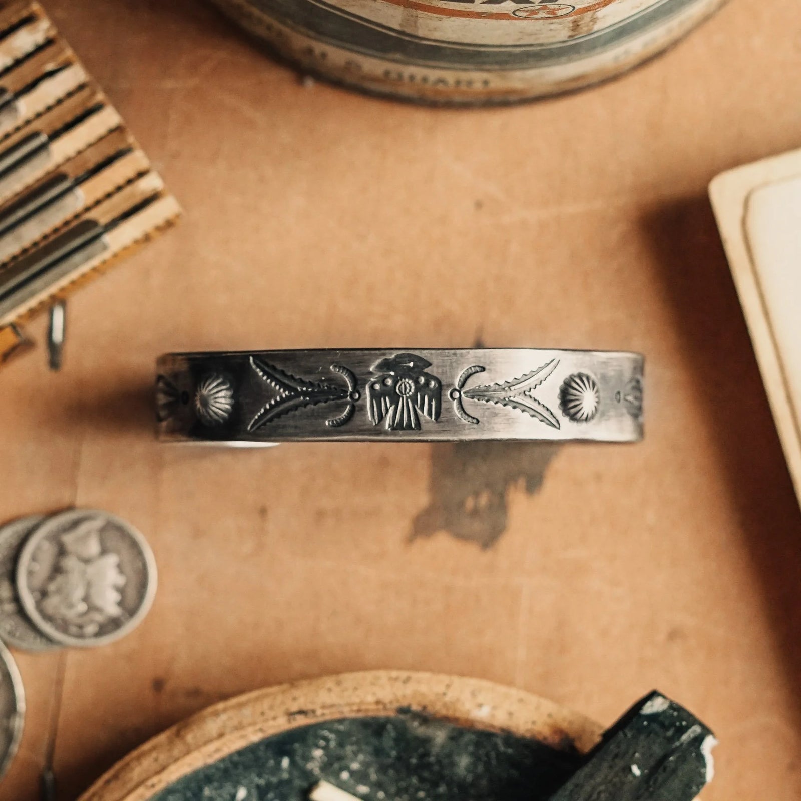 Thunderbird Concho Cuff